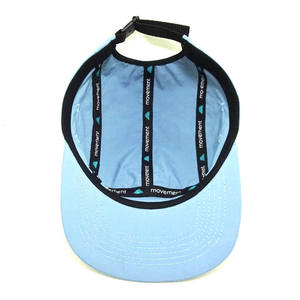 High Quality Perforated 5 Panel Flat Bill <b>Waterproof</b> Polyester Nylon Sport Golf <b>Hat</b> Custom Logo Soft Unstructured Baseball <b>Hat</b> - Product Image 5