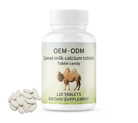 Comprimés de calcium au peptide vert de haute qualité OEM, au lait de chameau, pour l'énergie, complément alimentaire sain, comprimés à croquer, 2 comprimés par dose