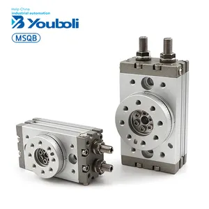 YBL MSQB SMC Type Double Acting Rotary Actuator 90/180 Degree Pneumatic Cylinder Swing Solid Rotary Table Pneumatic Parts