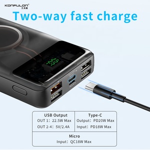 Nuevo Modelo 2026, Banco de Energía Magnético Inalámbrico de 20W con Pantalla LED, Batería de Litio-Polímero de 20000mAh, Cable Integrado para Uso en Emergencias al Aire Libre - Product Image 5