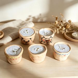 Vela Aromática de Cerámica Hecha a Mano con Diseño de Animalito, Cera de Soya, en Frasco, para Dormitorio, Regalo de Boda - Product Image 2