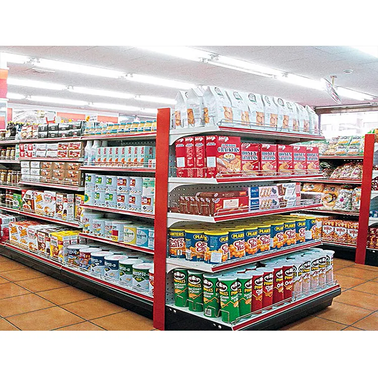 Guichang-mini estantes de exhibición para tienda de comestibles, gran oferta, productos de supermercado, góndola