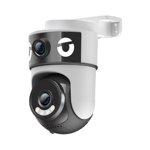 Cámara de Seguridad CCTV Inalámbrica PTZ de Doble Lente para Exteriores, Impermeable, con Luz de Advertencia - Product Image 1