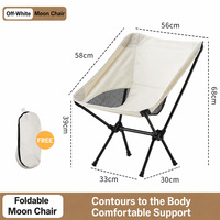 Chaise pliante d'extérieur portable, chaise de camping d'appoint, pieds antidérapants silencieux, stable, robuste, tissu Oxford 600D, imperméable