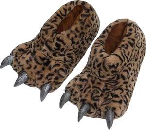 Zapatillas de pata de Animal, zapatillas cálidas de felpa para el hogar, zapatillas de oso para adultos, Animal peludo de peluche, pata de garra de monstruo - Product Image 3