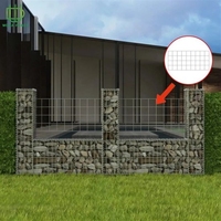 Panier gabion robuste de tailles standard chinoises, revêtu de PVC, vente en gros