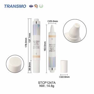 Ensemble de flacons de soin de la peau ronds, écologiques, de luxe, vides, blancs, pour produits de soin de la peau - Product Image 2