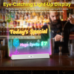 <span class=keywords><strong>Led</strong></span> chiếu sáng Acrylic Bảng vẽ với bút ánh sáng ban đêm ánh sáng tin nhắn Bảng đánh dấu dẫn lưu ý Hội Đồng Quản Trị cho văn phòng trường sử dụng nhà - Product Image 5