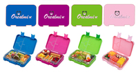 Meilleure vente Orealmi Boîte à bento étanche pour enfants avec 4 compartiments pour enfants Lonchera Boîte à lunch pour enfants Ensemble pour l'école Logo personnalisé