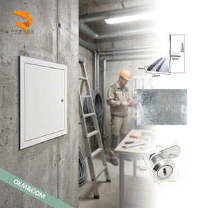 Hochwertige Trockenbau-Aluminiumprofil-Inspektionstür Hochwertiger Aluminium-Außen- und Innenrahmen - Product Image 1