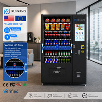 Máquinas Expendedoras Automáticas con Pantalla Táctil Electrónica Personalizadas RUNYANG para Artículos al por Menor, Máquina Expendedora de Aperitivos para Alimentos y Bebidas