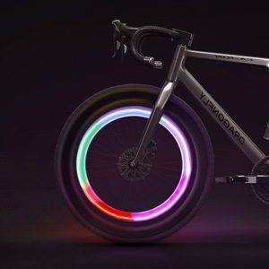 Luci LED per Raggi Bici Starkvista, Confezione da 4, Luci Lampeggianti al Neon Impermeabili <span class=keywords><strong>a</strong></span> <span class=keywords><strong>Batteria</strong></span> per Bici da Strada per Corse Notturne - Product Image 2