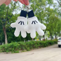 Creative mignon merveilleux gant en peluche pendentifs sac à dos suspendu sac à main décoratif porte-clés cadeaux