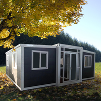 Maison préfabriquée moderne extensible en conteneur, portable, pliable, en kit, 20 pieds, maison préfabriquée modulaire, bureau, atelier