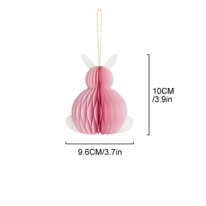 Set de Adornos Colgantes de Panal de Abeja <span class=keywords><strong>para</strong></span> Pascua, Adornos Colgantes de Conejo, Huevo, Hongo y Paraguas, Suministros <span class=keywords><strong>para</strong></span> Fiestas, Venta al por Mayor - Product Image 1