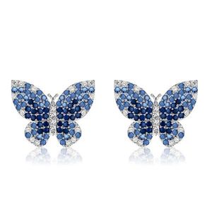 Gioielli di Moda all'Ingrosso, Orecchini a Perno con Zaffiro Blu, Gioielli con Zaffiro e Acquamarina - Product Image 1