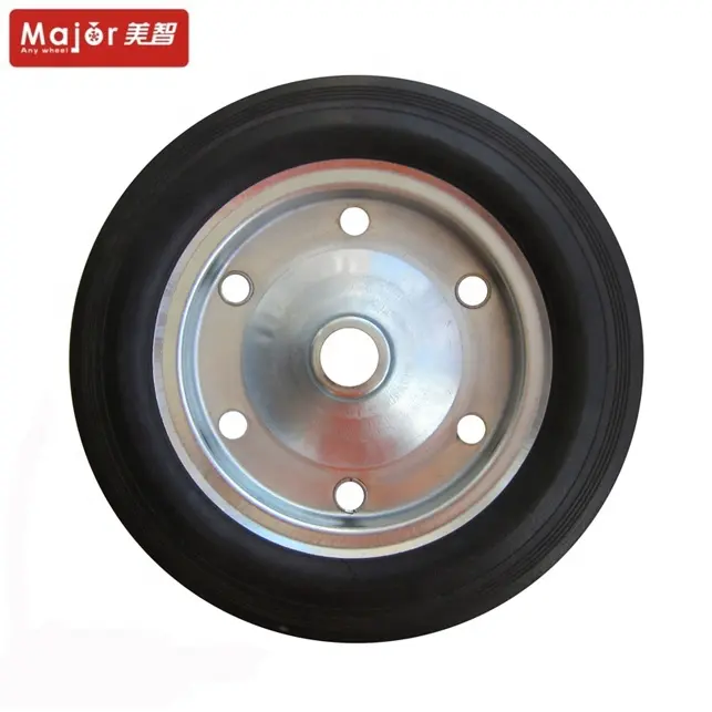 12X2 13X3 15X3 16X4 Cao Su Rắn Xây Dựng Wheelbarrow Wheel Với Tải Trọng Cao Cho Máy Móc Nặng