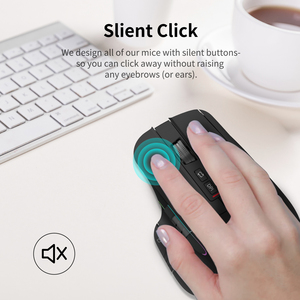 Chất Lượng Cao BLE 5.0 2.4Ghz Chuột Không Dây Biểu Tượng Tùy Chỉnh Có Thể Sạc Lại Ergonomic Chuột DPI 8000 Chơi Game 2.4G Chuột Không Dây - Product Image 5