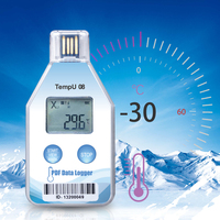Registrador de Datos USB Impermeable IP65 TZONE para Logística de Cadena de Frío OEM ODM, Registrador de Temperatura USB