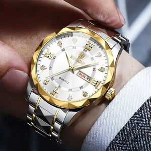 Reloj de Pulsera para Hombre BINBOND 2521Trend, Diseño Elegante y Moderno, Multicolor, Relojes de Cuarzo para Hombre, Correa de Acero Inoxidable para Negocios - Product Image 5