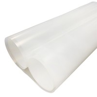 Plaques en PE découpées sur mesure, rouleaux de plastique HDPE transparents orange personnalisés