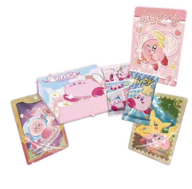 Kirby Anime Card for Children Fantasy Action Cartoon Cute Star Characters Rare Limited Game Collection Card Kid Toys Gifts