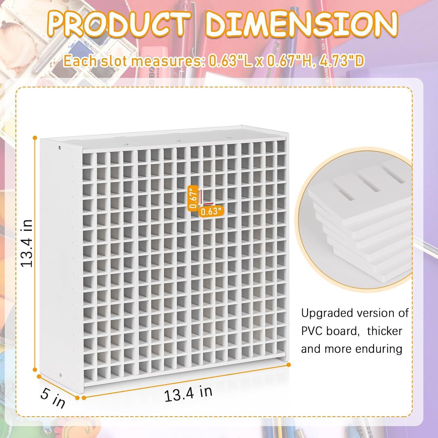 [240 Holes] Marker Holder (34*33.5*12.7cm)