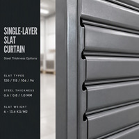 Porte à enroulement en acier résistante au vent pour usine, atelier, centre commercial, entrepôt – Couleur personnalisée, commande en gros, approvisionnement