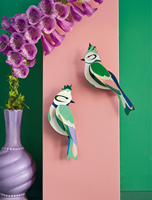 Décoration murale artisanale en papier quilling, oiseaux imprimés UV, encadrés, pour cadeau et décoration intérieure