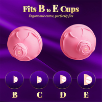 Masseur mammaire Rose, puissant stimulateur de mamelons, machine sans fil à vibrations rotatives pour femmes, jouets sexuels pour adultes