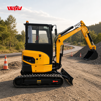 Mini-excavatrice d'occasion 3,5 tonnes avec moteur EPA pour travaux agricoles et de terrassement