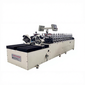 Machine automatique Hauan à double tête pour la fabrication de profilés en acier léger pour cloisons, avec PLC, boîte de vitesses, moteur, pompe et roulement - Product Image 1