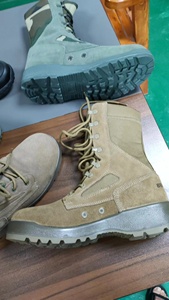 Bottes tactiques de combat TSB21-12 Task Sports, 8 pouces, en daim de vache du désert, dessus en cuir PU / semelle extérieure en caoutchouc - Product Image 5