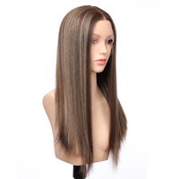 Vente directe usine : Cheveux humains vierges chinois pour perruques Lace Front, base transparente, longueur variée, bonnets petits et grands, densité 150%