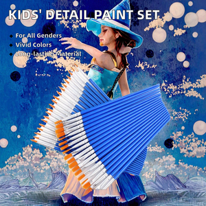 Set di 1 Pennello Dettagliato per Bambini, Pennello Piatto Piccolo con Setole in Nylon e Manico in Plastica per Pittura Artistica, Kit all'Ingrosso - Product Image 3