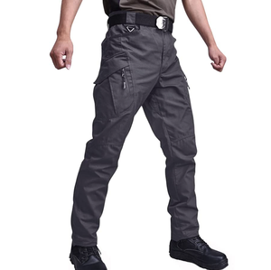 DFP0227 Pantalons cargo pour hommes, en stock et sur mesure, pantalons tactiques d'extérieur pour hommes, pantalons de randonnée légers en ripstop avec plusieurs poches - Product Image 3