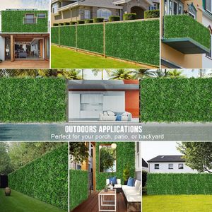 <span class=keywords><strong>Gazon</strong></span> artificiel d'intérieur durable et écologique, imperméable, clôture synthétique, feuillage <span class=keywords><strong>pour</strong></span> la décoration de jardin à domicile, mur vert décoratif - Product Image 5