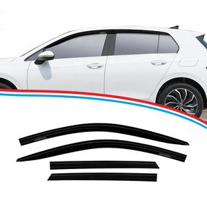 Déflecteurs de fenêtre de soleil de pluie de visière de porte de voiture acrylique pour Volkswagen <span class=keywords><strong>Golf</strong></span> MK7 - Product Image 2