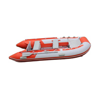 Solaire Marine 2.7M 0.9mm PVC Gonflable Assault Boat 3 Personne Transom Vitesse Kayak Latte Plancher En Aluminium Avec Accessoires Gratuits
