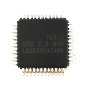 Electronic Component USB Chip Fe2.1S Fe1.1S High Speed Seven-<b>Port</b> <b>Hub</b> Controller FE2.1 Fe2.1 USB2.0 LQFP-48 Ic Chip in Stock - Product Image 1