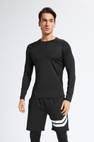 Vêtements de fitness 90% Polyester 10% Spandex Compression 5 pièces vêtements de sport vêtements d'entraînement basket-ball couche de Base vêtements d'entraînement ensemble de gymnastique