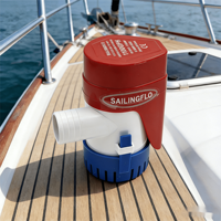 SAILINGFLO 12V 350GPH Pompa Bilge Otomatis Kompak untuk Kapal