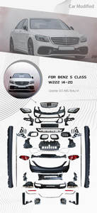 Leishuo 2024 OEM W222 Bodykit S63 AMG Kit de carrocería labio de rejilla delantera y parachoques trasero faldones laterales Auto piezas de coche para <span class=keywords><strong>Mercedes</strong></span> Benz - Product Image 2