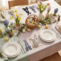 Porte-serviettes lapin en feutre pour Pâques, jolie décoration de table, anneau de serviette pour fête de Pâques, décoration de maison pour les vacances de printemps