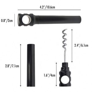 Custom Logo Compact Portable <b>Plastic</b> <b>Pocket</b> Corkscrew Manual Wine Opener for Tradeshow Giveaways - Product Image 6