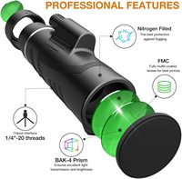 SUNCORE — télescope monoculaire 12x42, haute puissance, pour l'observation des oiseaux, étanche IPX7