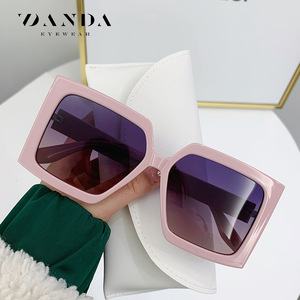 DANDA <b>Sunglasses</b> TR7550 Pink <b>Square</b> Polarized UV400 Women Fashion Sun Protection - Product Image 2