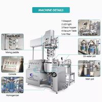 Lotion faisant la machine mélangeur émulsifiant homogénéisant sous vide de pommade de réservoir de mélange de crème cosmétique