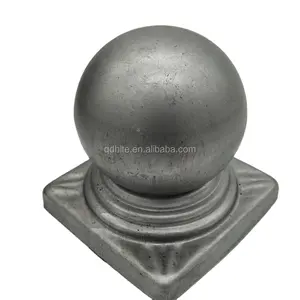 HLT Outdoor Round And Square Base Fence Round Caps Baluster Post Caps Wrought Iron Caps Wholesales