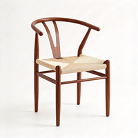 Chaise Y vintage en bois massif, fauteuil de salle à manger en corde de papier tressée, chaise de salle à manger nordique de style chinois moderne